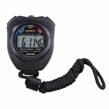 Digital Stopwatch Sports Counter Chronograph Date Timer Odometer - 2 Piece Set