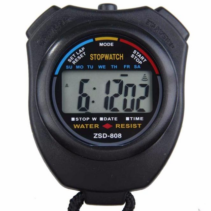 Digital Stopwatch Sports Counter Chronograph Date Timer Odometer - 2 Piece Set
