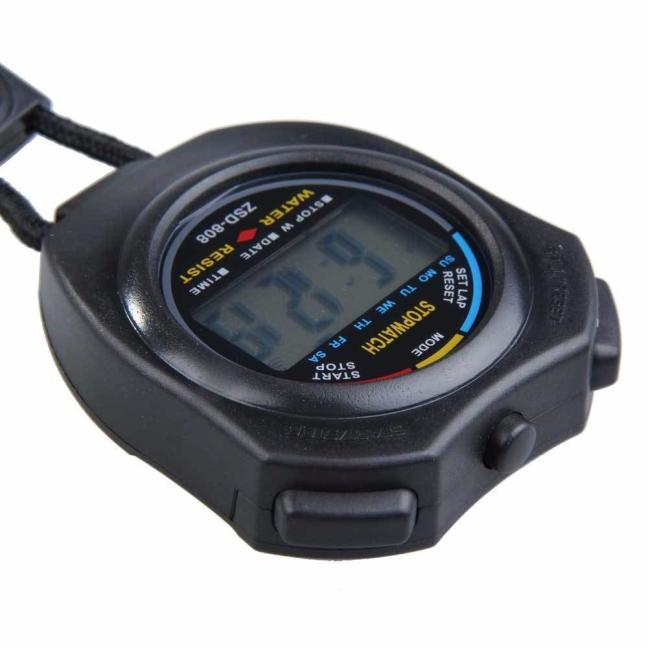 Digital Stopwatch Sports Counter Chronograph Date Timer Odometer - 2 Piece Set