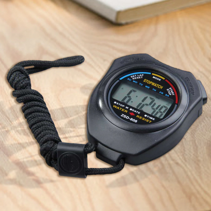 Digital Stopwatch Sports Counter Chronograph Date Timer Odometer - 2 Piece Set