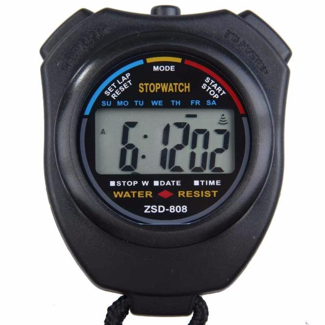 Digital Stopwatch Sports Counter Chronograph Date Timer Odometer - 2 Piece Set